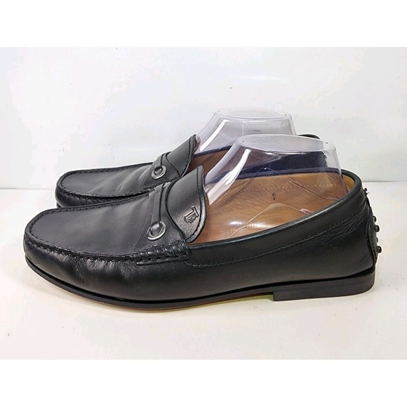Tod\'s Italian Black Leather Slip On Loafers Driving Shoes Mens UK 7 US 8 Luxury main image 8